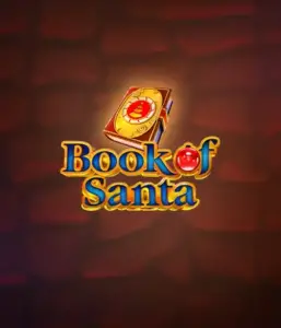 Experience the holiday spirit with the Book of Santa game by Endorphina, featuring an ornate golden book adorned with Santa's iconic image. This graphic conveys the magic and mystery of Christmas, set against a cozy red background. Ideal for those who love Christmas-themed slots, promising a charming escape. 